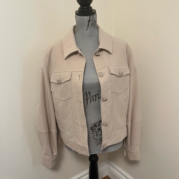 Ted Baker Light Brown Sofea Cropped Jacket with Balloon Sleeves, Size L - Picture 9 of 16
